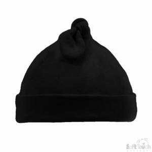 Soft Touch 4H23-B 5023797308482 STH23-BLK Black Knotty Hat (0-6 months)