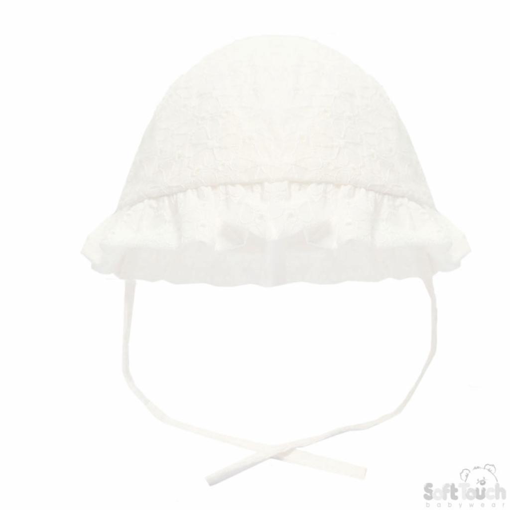 Soft Touch 4H30 5023797305641 STH30-21  Broderie Anglaise Hat (0-24 months)