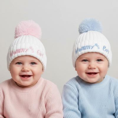 STH498-M-SM  "Mummys Girl-Boy" Hats  (NB-12m)