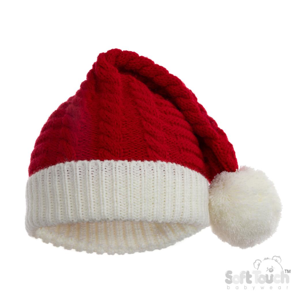 Soft Touch 4H692-X 5023797319075 STH694-X Santa Hat (Newborn - 12 months)