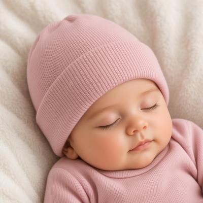 STH702-P  Brushed Beanie Hat Pink  (Newborn-12 months)