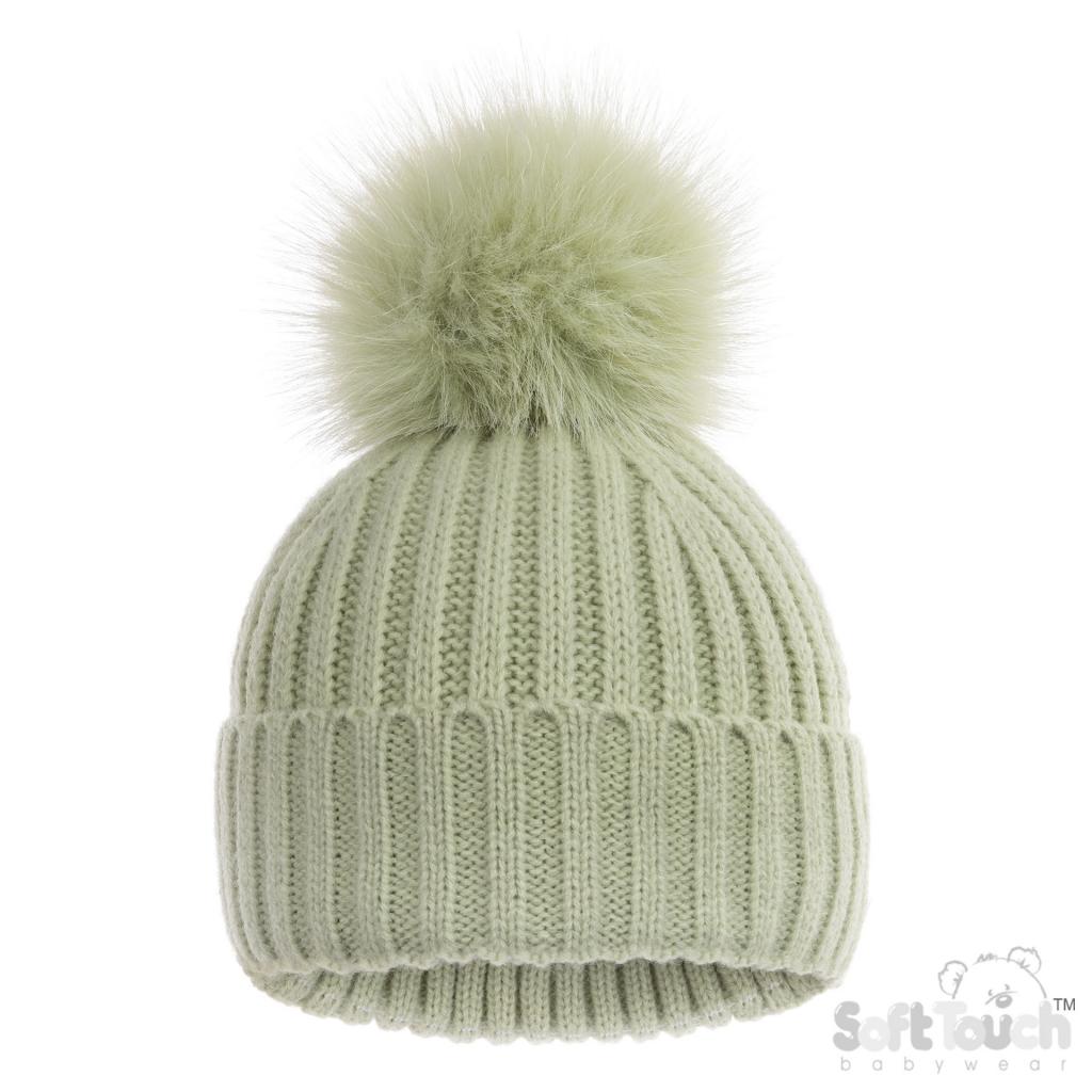 Soft Touch Zero 4H712-BMI 5023797318955 STH712-MI Mint Elegance Ribbed Hat with Glitter
