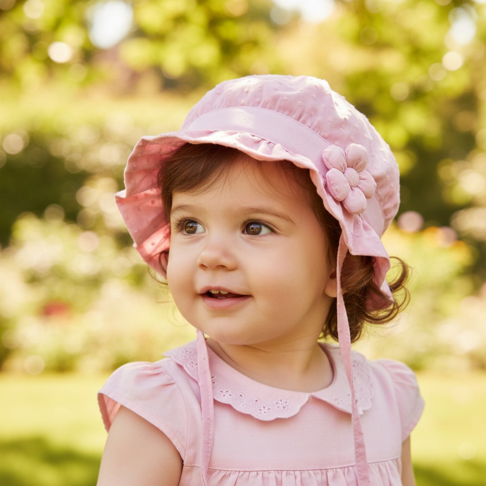 Soft Touch 4H78-P 5023797314667 STH78P Pink Dotty Flower Hat (0-24 months)
