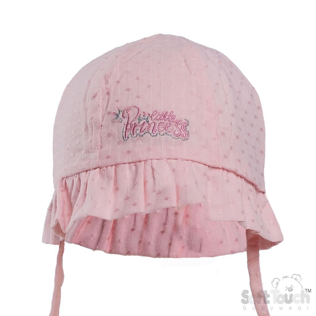 Soft Touch 4H84-P 5023797314742 STH84-P Pink Dotty Hat "Pretty Princess" (0-24 months)