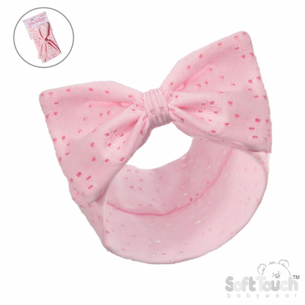 Soft Touch  5023797311789 STHB102-P Pink Broderie Anglaise headband