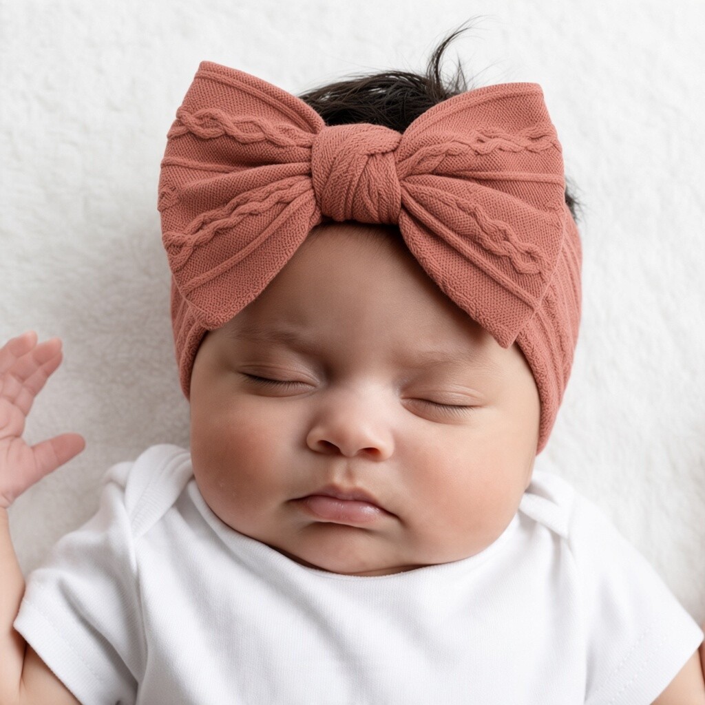 Soft Touch HB112-DP 5023797312861 STHB112-DP Dusky Pink Cable Headband with Bow