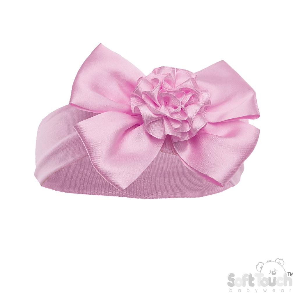 Soft Touch 4HB120-P 5023797314872 STHB120-P Pink Bow and Flower Headband