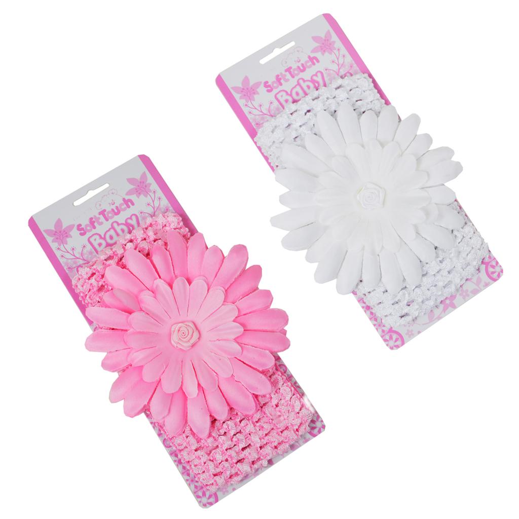 Soft Touch 4HB68-17 5023797301186 STHB68 Crochet Headband with Sunflower