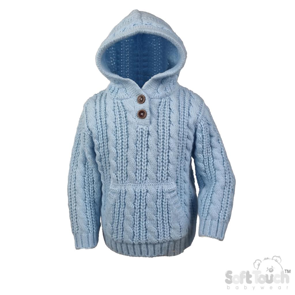 Soft Touch 4HD16-B 5023797315480 STHD16-B Sky Cable Hoodie (6-24 months)