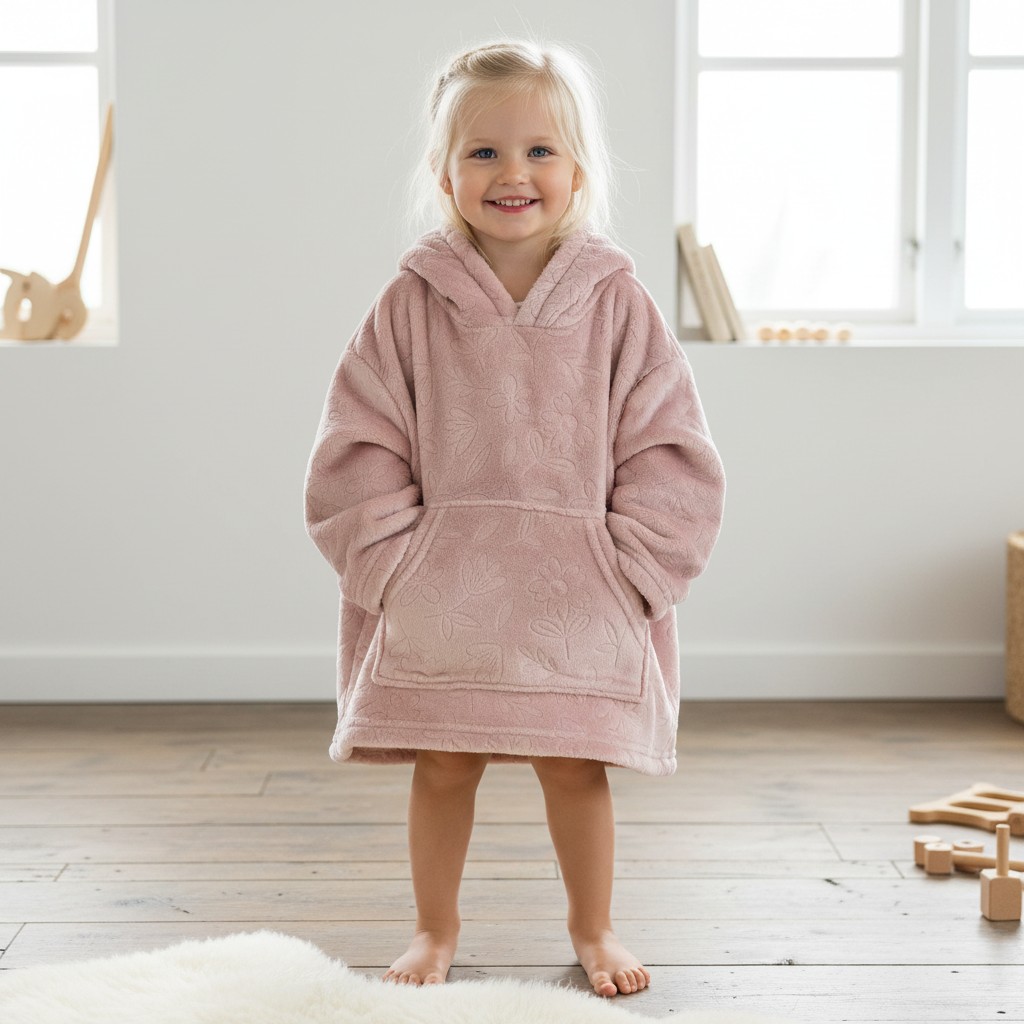 Soft Touch 4HD305-DP-2-4y 5023797318672 STHD305-DP-2-4 Floral Embossed Hoodies (2-4 years)
