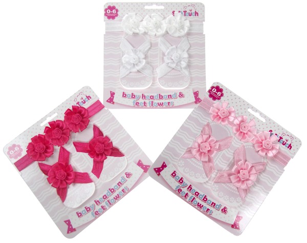 Soft Touch  5023797401480 STHF03 Head band and foot flower set