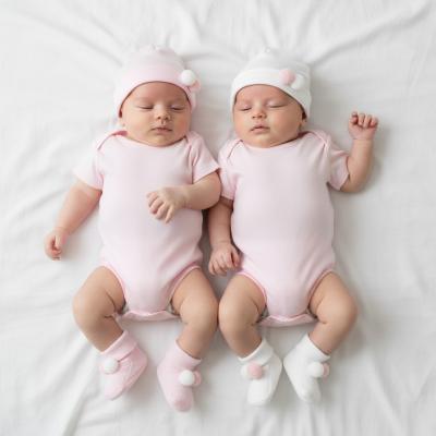 STHS106P  Pom Pom Hat and Sock Set  (Newborn - 6months)