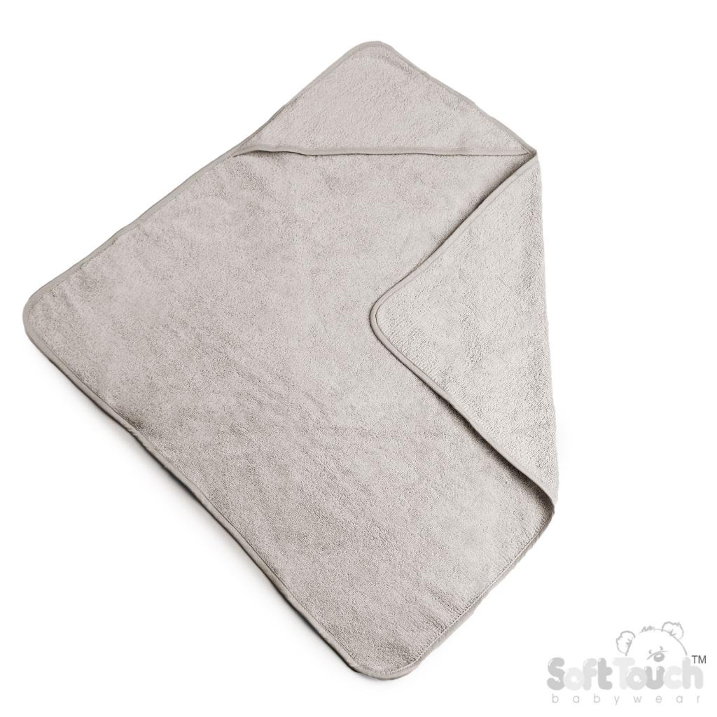 Soft Touch 4ht10-g 5023797301193 STHT10-G Grey Hooded Robe