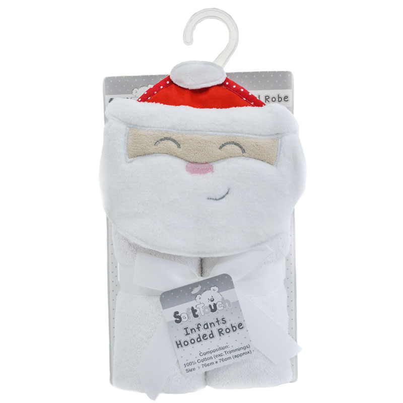 Soft Touch  5023797305085 STHT42 White Santa Hooded Robe