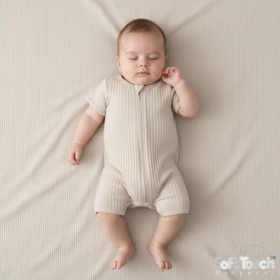 STJS4600-Bi  Biscuit  Ribbed Jumpsuit  ( Newborn - 3 months)