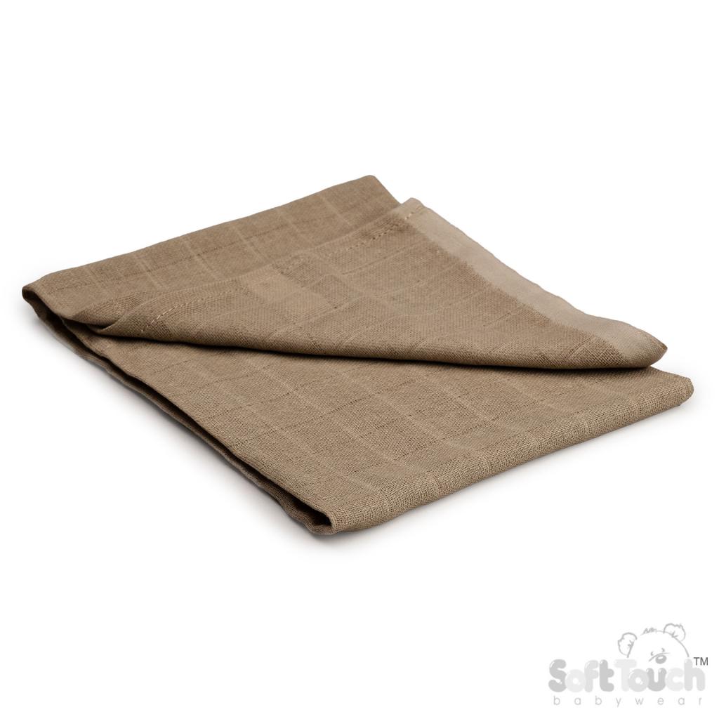 Soft Touch  * STMS01-Bi Biscuit Muslin Square