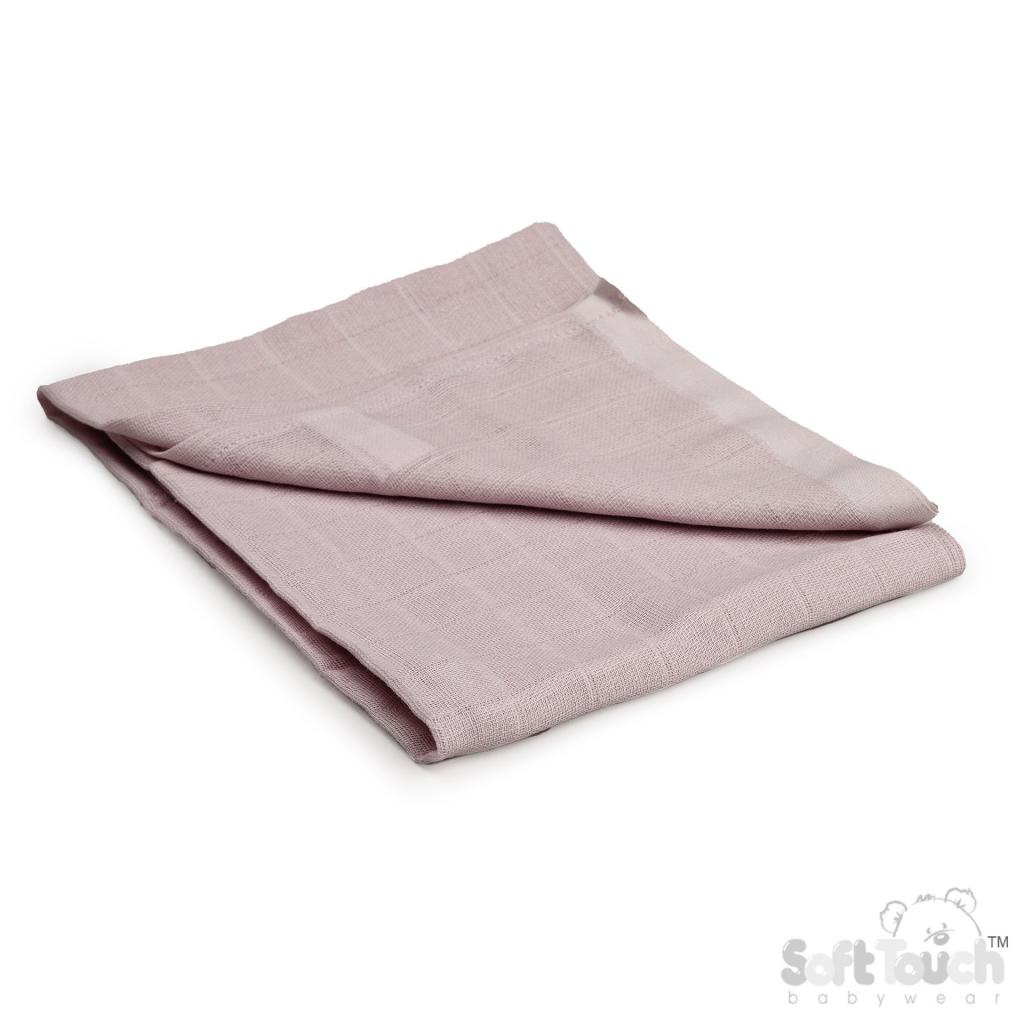 Soft Touch  5023797 301841 STMS01-LP Lavender Pink Muslin Square