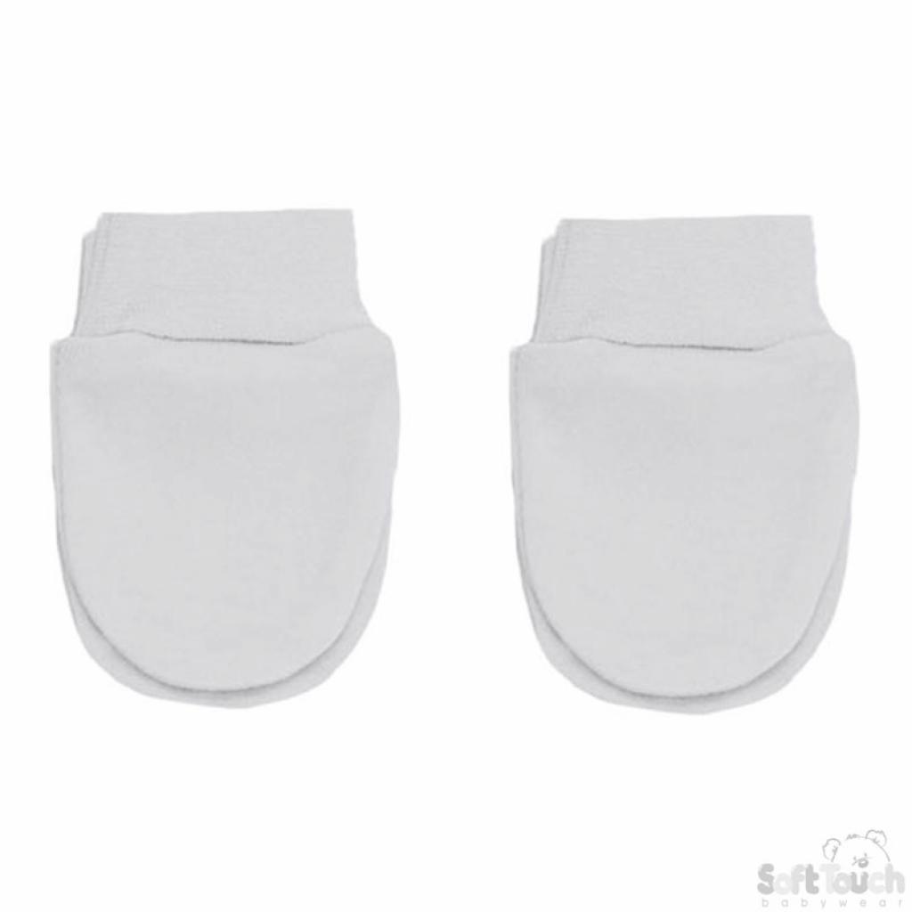 Soft Touch 2P110-W-BP N/A STP110-W-BP White Bulk Scratch Mitts