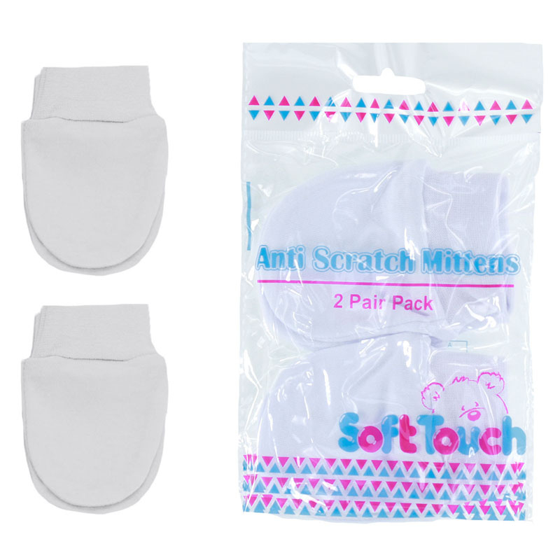 Soft Touch 2p110-w 5023797315121 STP110-W White twin pack of Scratch Mitts