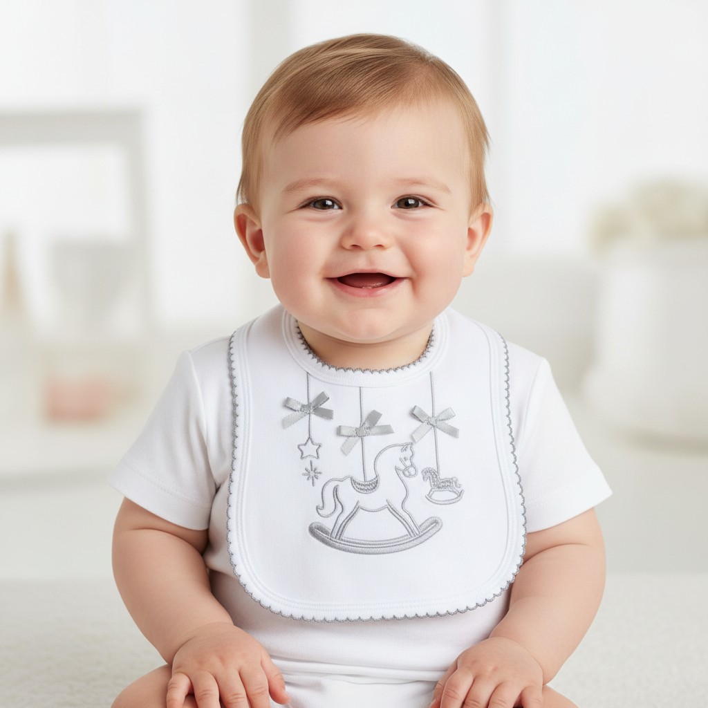 Soft Touch 2P3617-BP 5023797202179 STP3617-BP-G Grey  Rocking horse bib