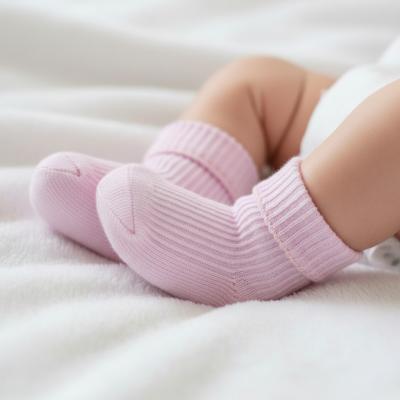 STPRS05-P  Pink 2 Pair Set Premature Infants Sock  (Tiny Baby)