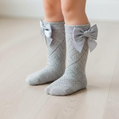 STPS16-G  Pelerine Knee length sock with bow (2-6 years)