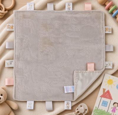 STRC305-Bi Animal Biscuit Embossed Taggie Comforter