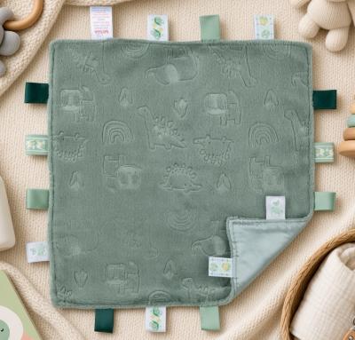 STRC305-SG  Sage Green Embossed Taggie Comforter 