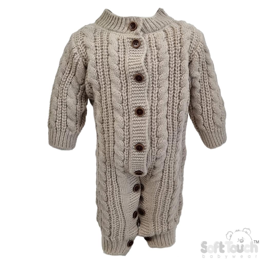 Soft Touch 4RM16-BI 5023797315541 STRM16-Bi Biscuit Cable Romper (6-24 months)