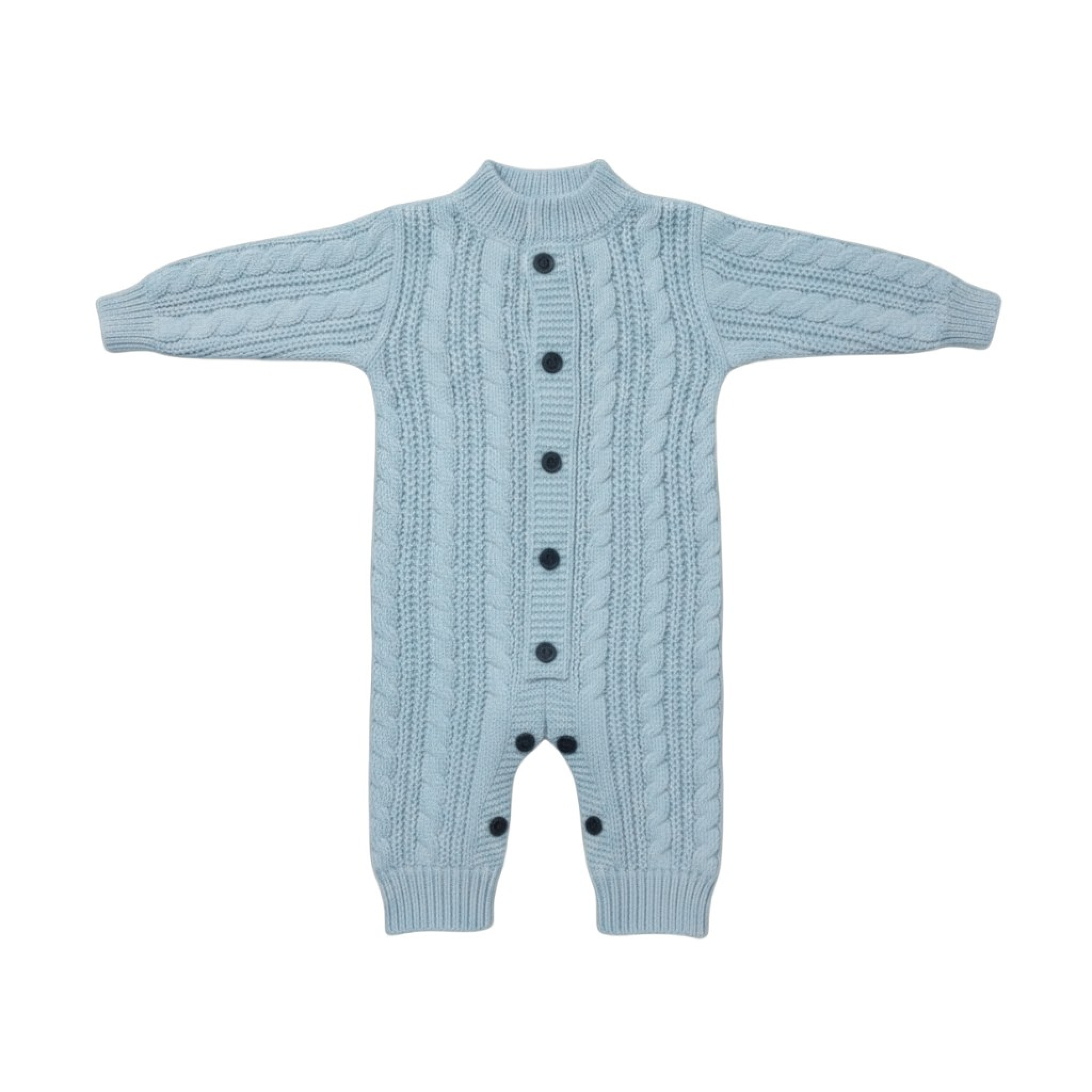 Soft Touch 4RM16-B 5023797315534 STRM16B Blue Cable Romper (3-6 months single)