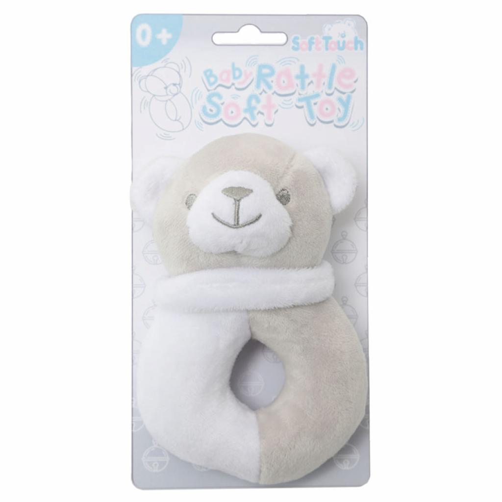 Soft Touch 4RT21 5023797303999 STRT21-G Bear Rattle Toy