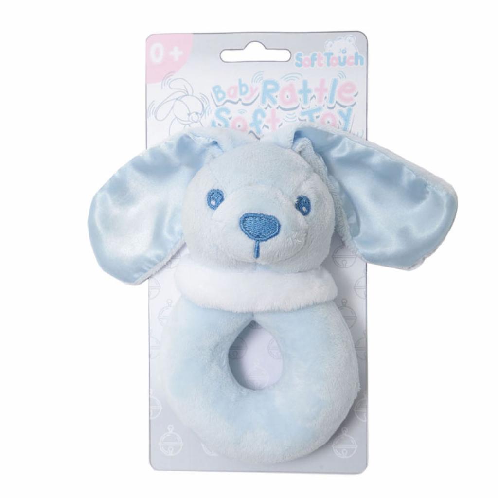 Soft Touch 4RT2 W 5023797307270 STRT26-B Bunny Rattle Toy