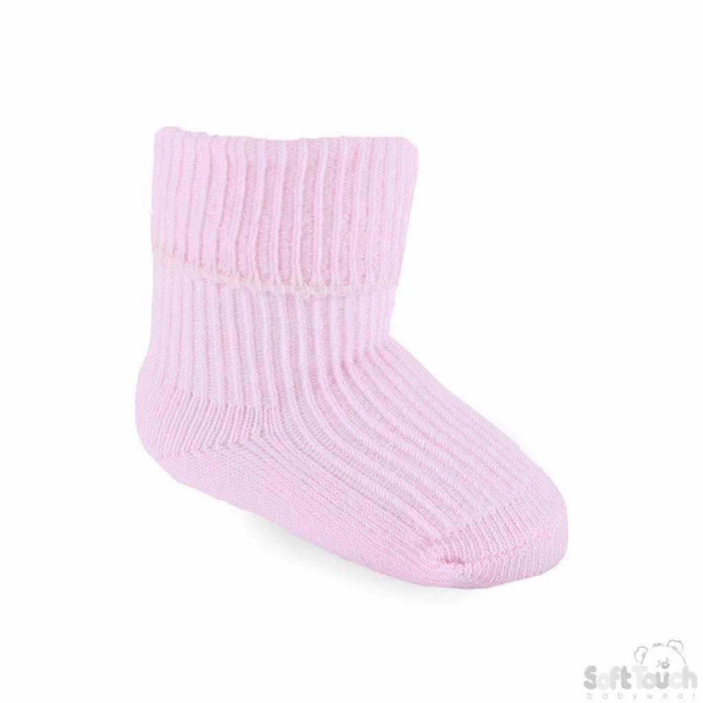 Soft Touch  5023797401855 STS03-P newborn socks PINK ONLY