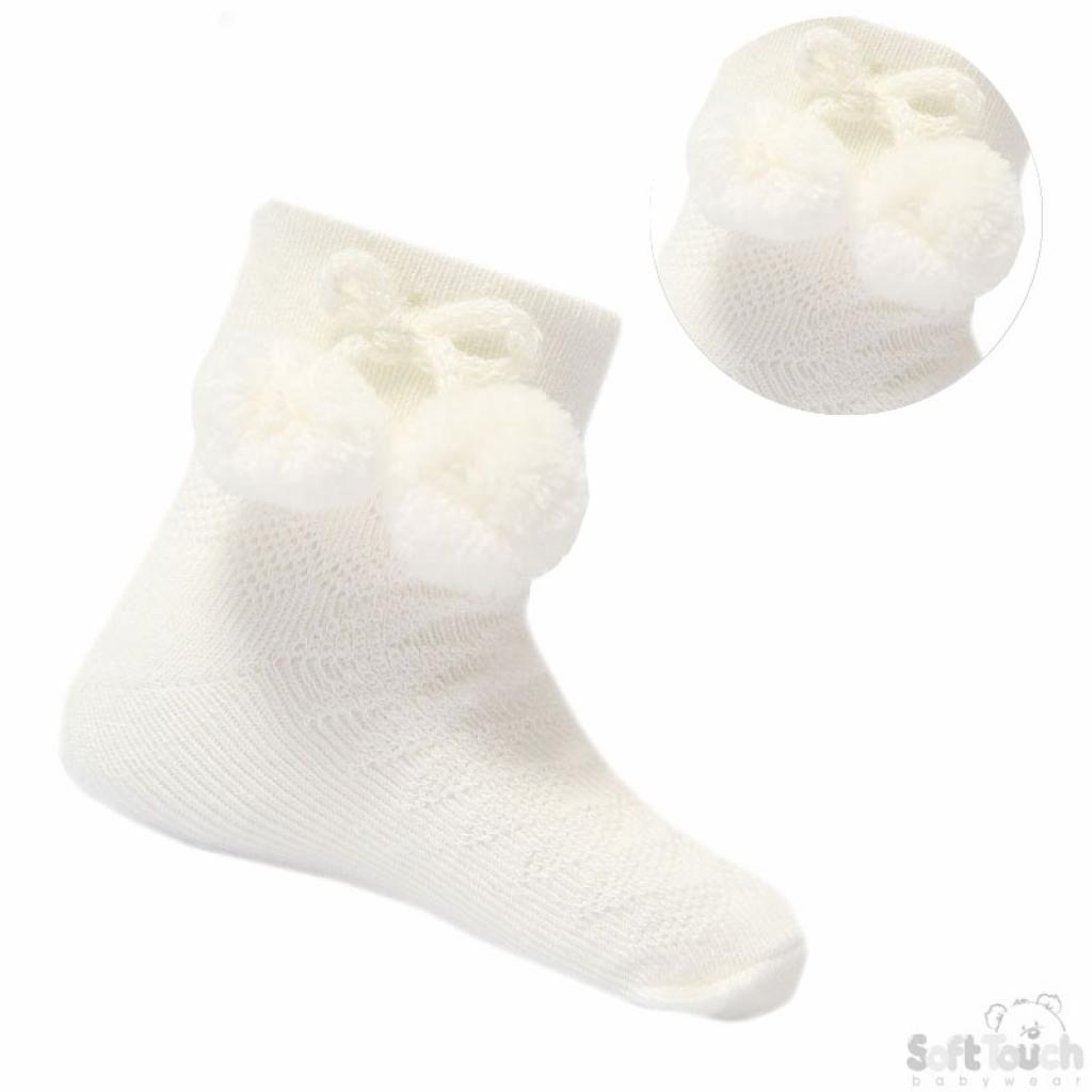 Soft Touch 4S08-C 5023797 401602 STS10-C Pom pom socks (0-24 months)