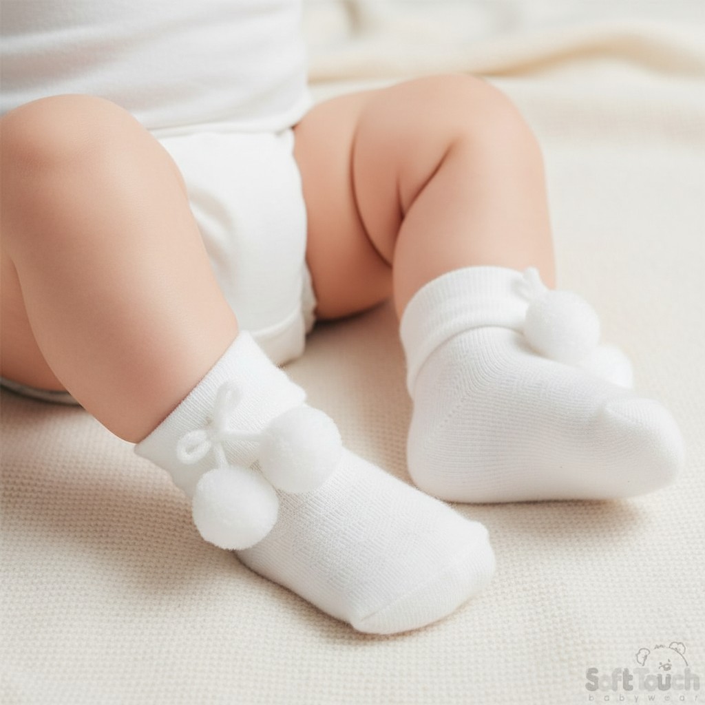 Soft Touch 4S07-W 5023797401596 STS10-WD-A Diamond Pom Pom Socks (choose)