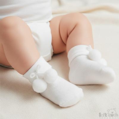 STS10-WD-A  Diamond Pom Pom Socks  (choose)