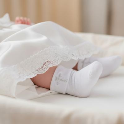 STS11G  Socks with Silver Cross  (0-12 months)
