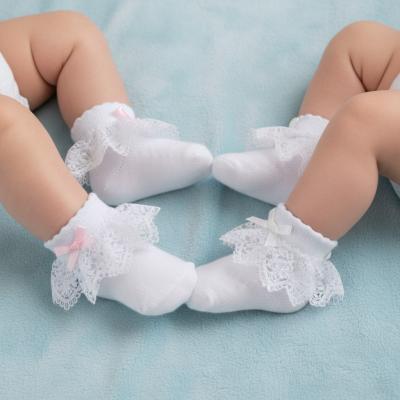 STS342  Jester Lace Sock  (0-12 months)
