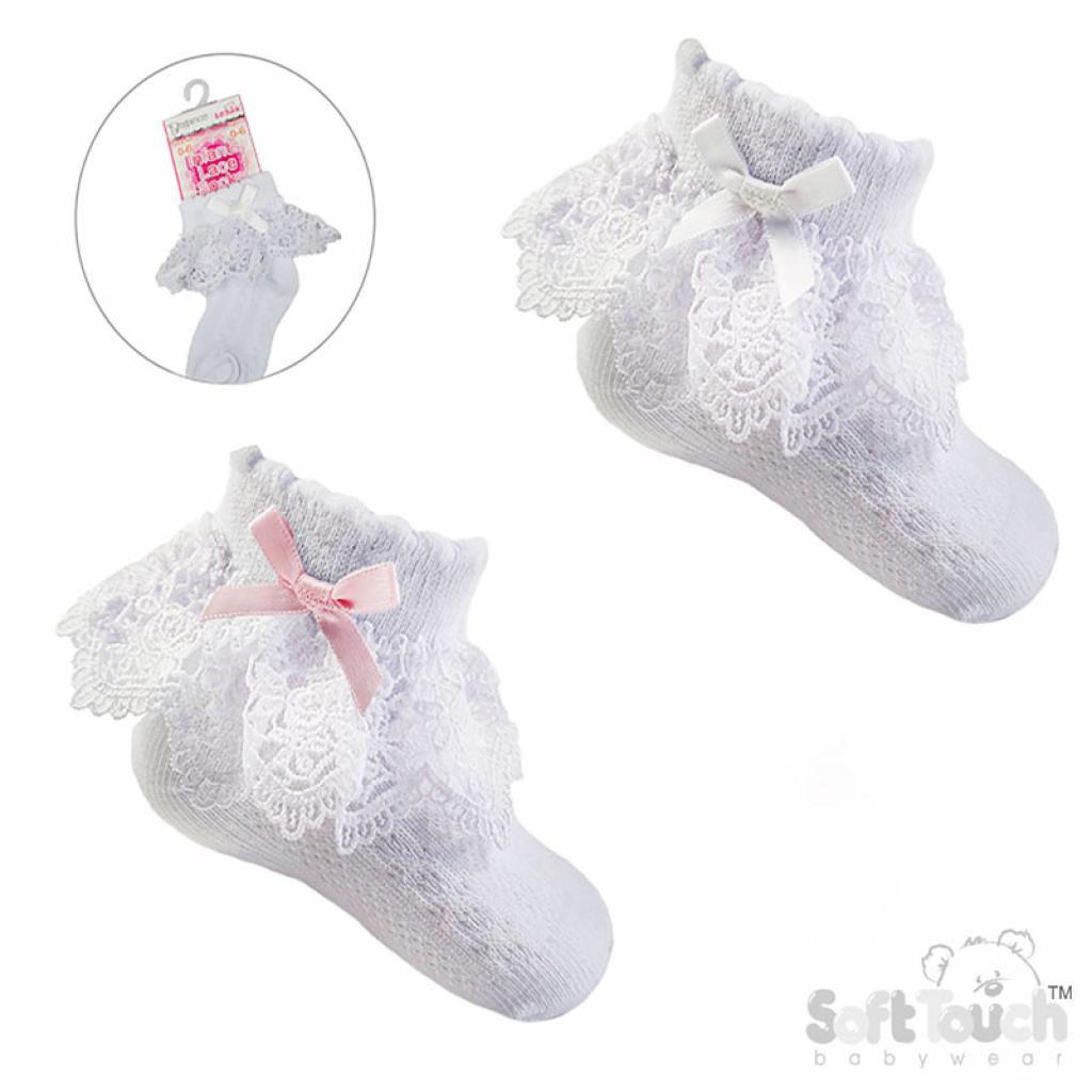 Soft Touch 4S342 5023797406485 STS342 Jester Lace Sock (0-12 months)