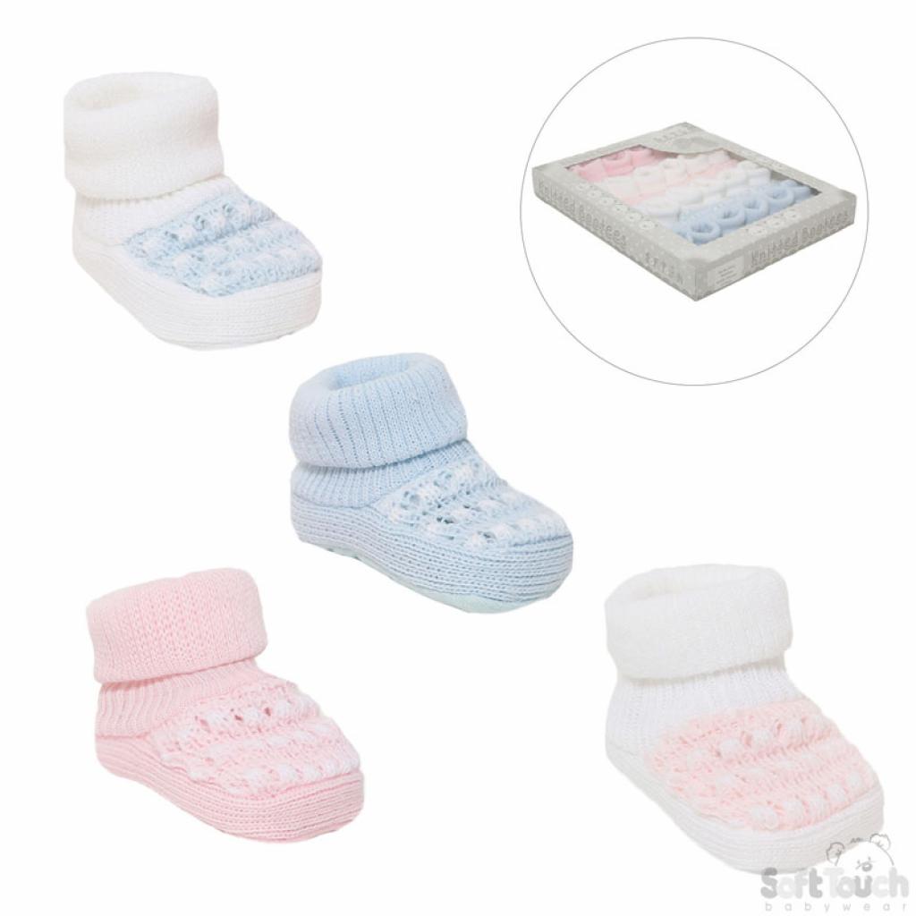 Soft Touch  * STS402 Knitted Booties