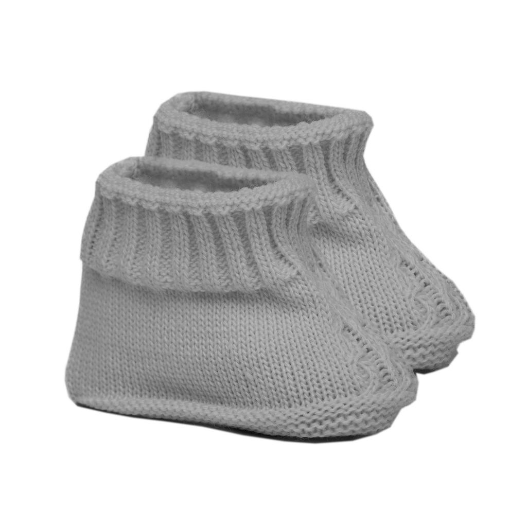 Soft Touch  * STS440-G Grey Chain Knit Booties (newborn +)