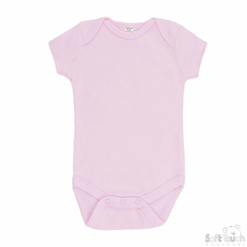 Soft Touch 4BS4652-P-0-3 * STBS4652-P Pink Bodysuit (0-9 CHOOSE)