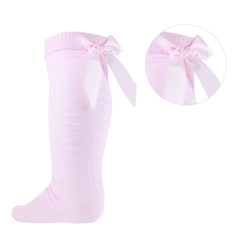 Soft Touch 4s51-p 5023797402128 STS51-P Knee socks with ribbons(2-6 years)