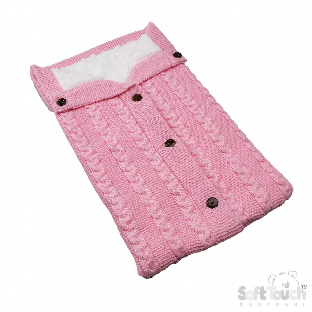 Soft Touch  5023797314599 STSW800-P Pink "Zero "Swaddle Wrap (0-3 months)