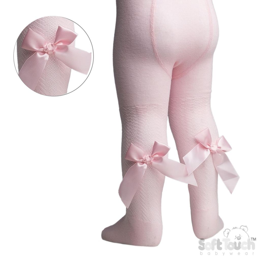 Soft Touch  * STT120-P Jacquard Tights with Long Bow (Nb-24)