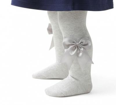 STT122-G Heart Tights with Large Bow (Newborn to 24m)