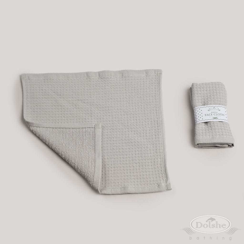 Soft Touch 1T302-DP 5023797101847 STT302-G Grey Reversible Waffle & Terry Face Cloth