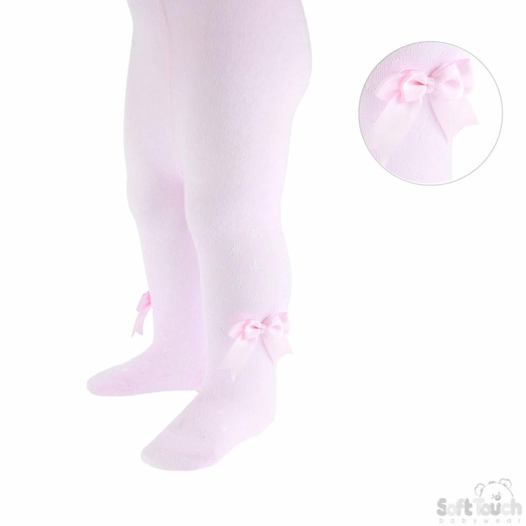 Soft Touch 4T40-P 5023797402647 STT40-P Double bow tights (0-12 months)