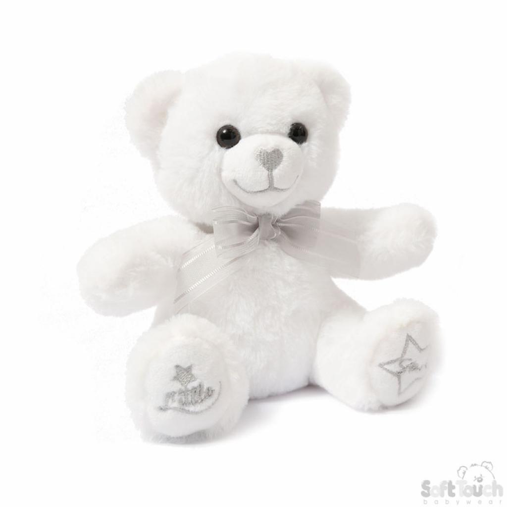 Soft Touch 4tb220-W 5023797611209 STTB220-W White Teddy Bear Little Star 20cm