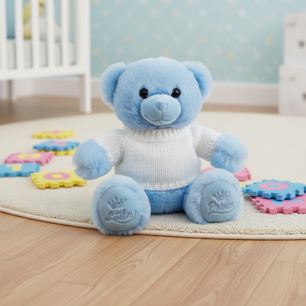 Soft Touch 4TB320-B 5023797611223 STTB320-B Blue Bear with jumper 20cm